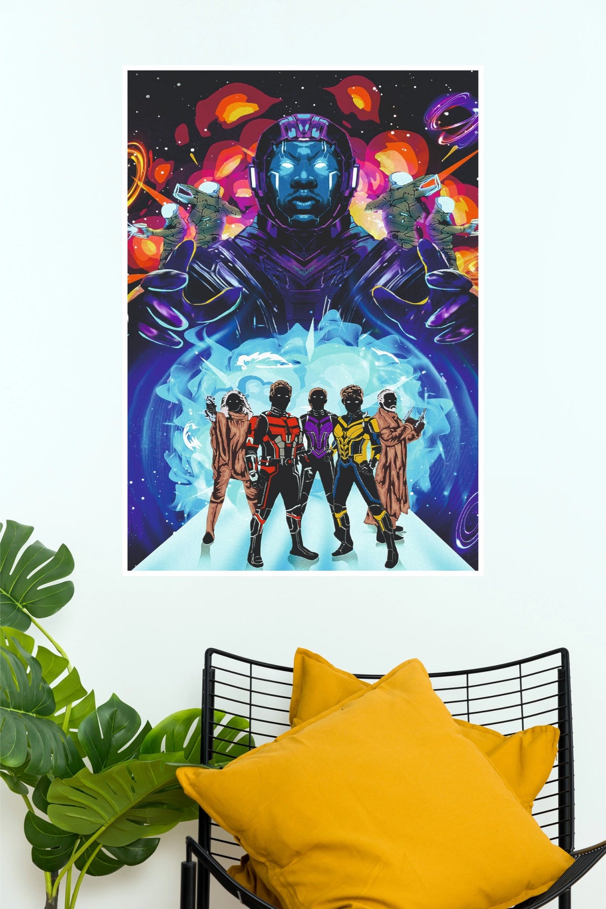 Ant-Man & The Wasp Cosmic Superhero Poster – Vibrant Marvel Wall Art  (Super Hero Poster)