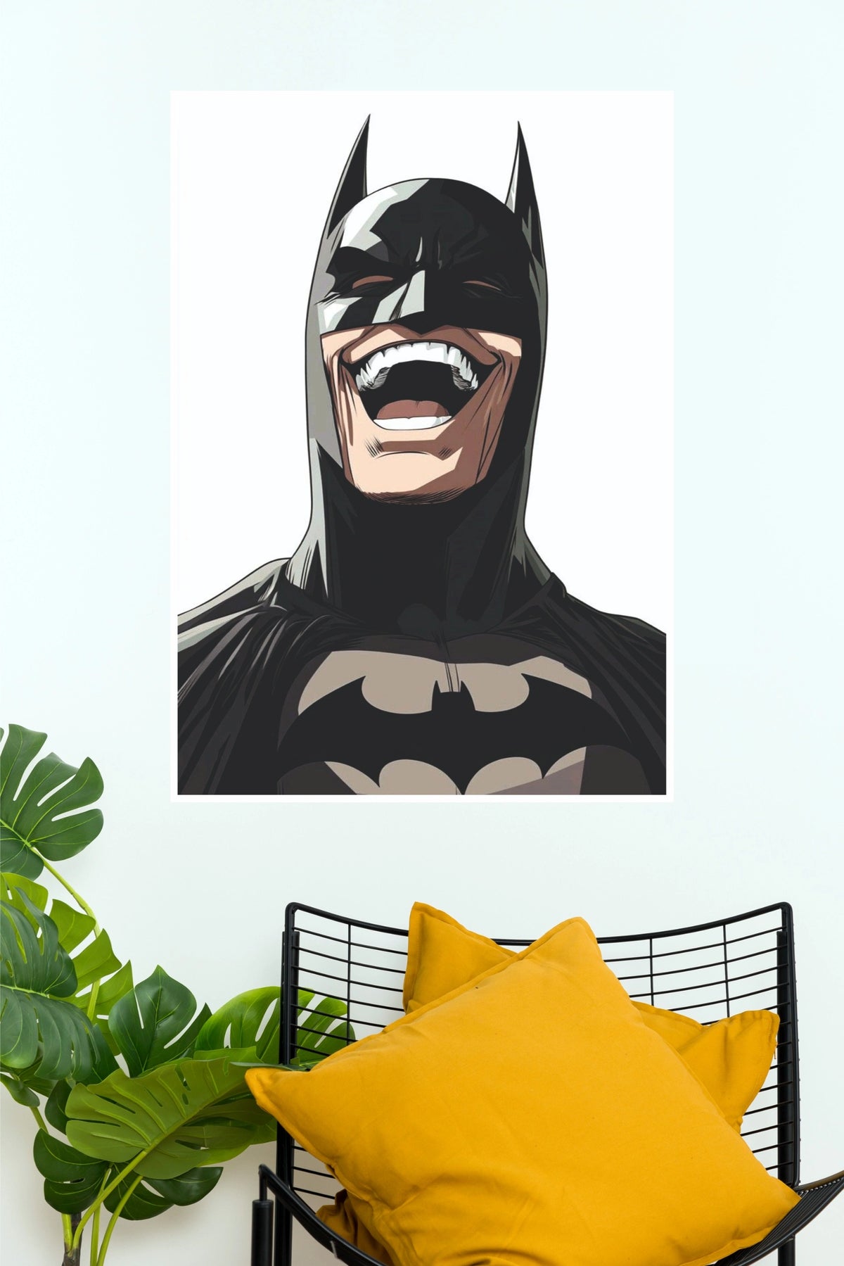 Batman Laughing Superhero Comic Wall Art Poster  (Super Hero Poster)