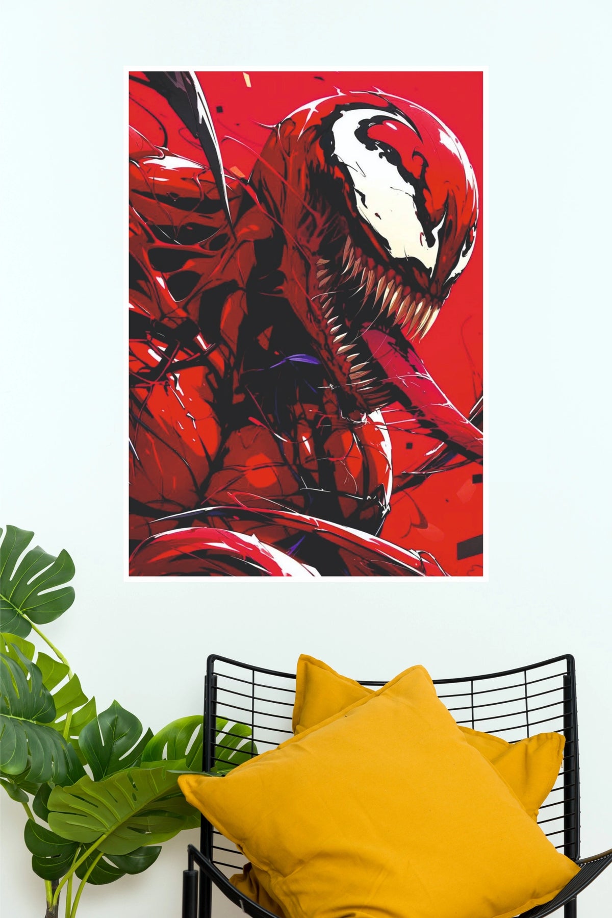 Carnage Born for Blood Poster – Red Symbiote Superhero Wall Art   (Super Hero Poster)