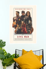 Captain America Civil War Movie Poster – Marvel Superhero Team Wall Art Print  (Super Hero Poster)