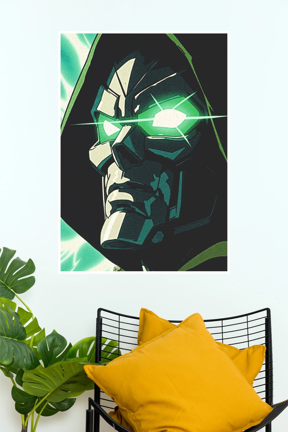Doctor Doom Green Eyes Comic Poster (Super Hero Poster)