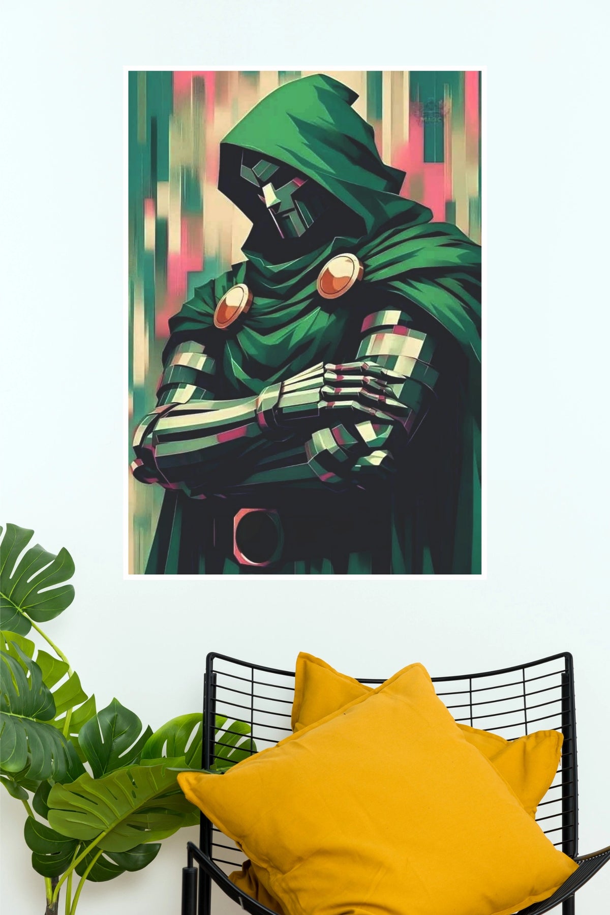 Doctor Doom Green Hood Comic Poster (Super Hero Poster)