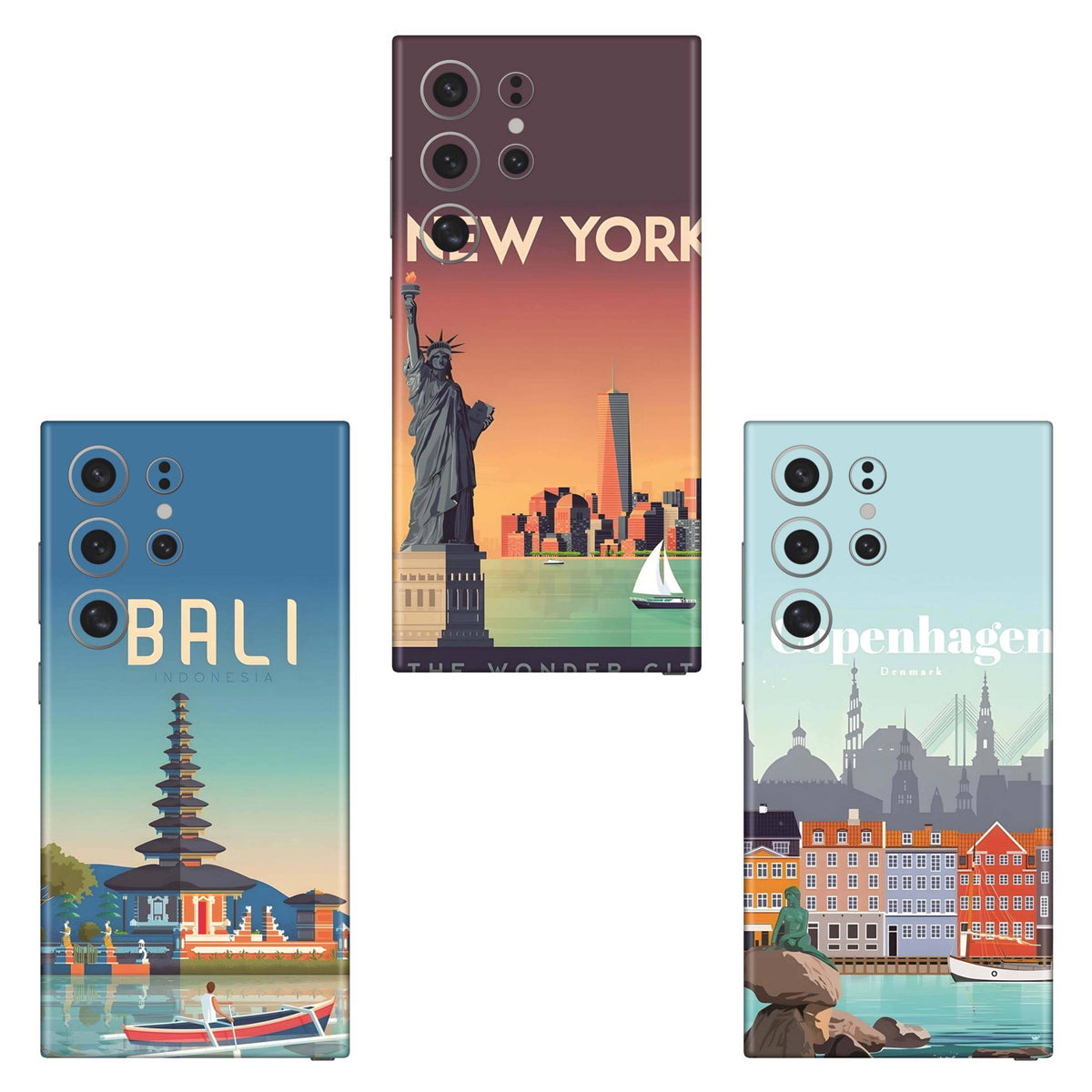 Combo 195 Mobile Skin Pack Of 3 Combo