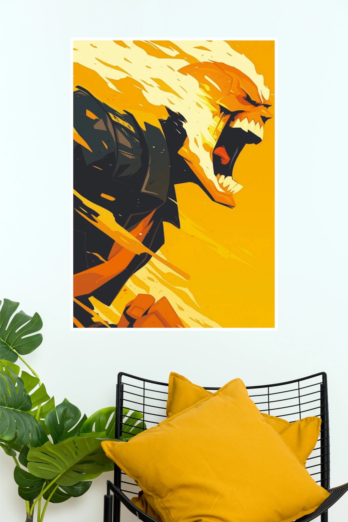 My Hero Academia Fiery Hero Action Wall Poster  (Super Hero Poster)