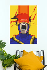 Cyclops Power Burst Anime Superhero Wall Poster   (Super Hero Poster)