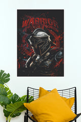 Spartan Warrior Helmet Red & Black Ancient Greek Wall Poster (Super Hero Poster)