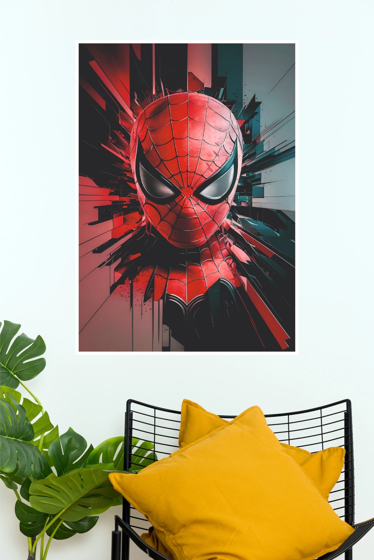 Spider-Man Red & Black Comic Style Superhero Wall Poster (Super Hero Poster)