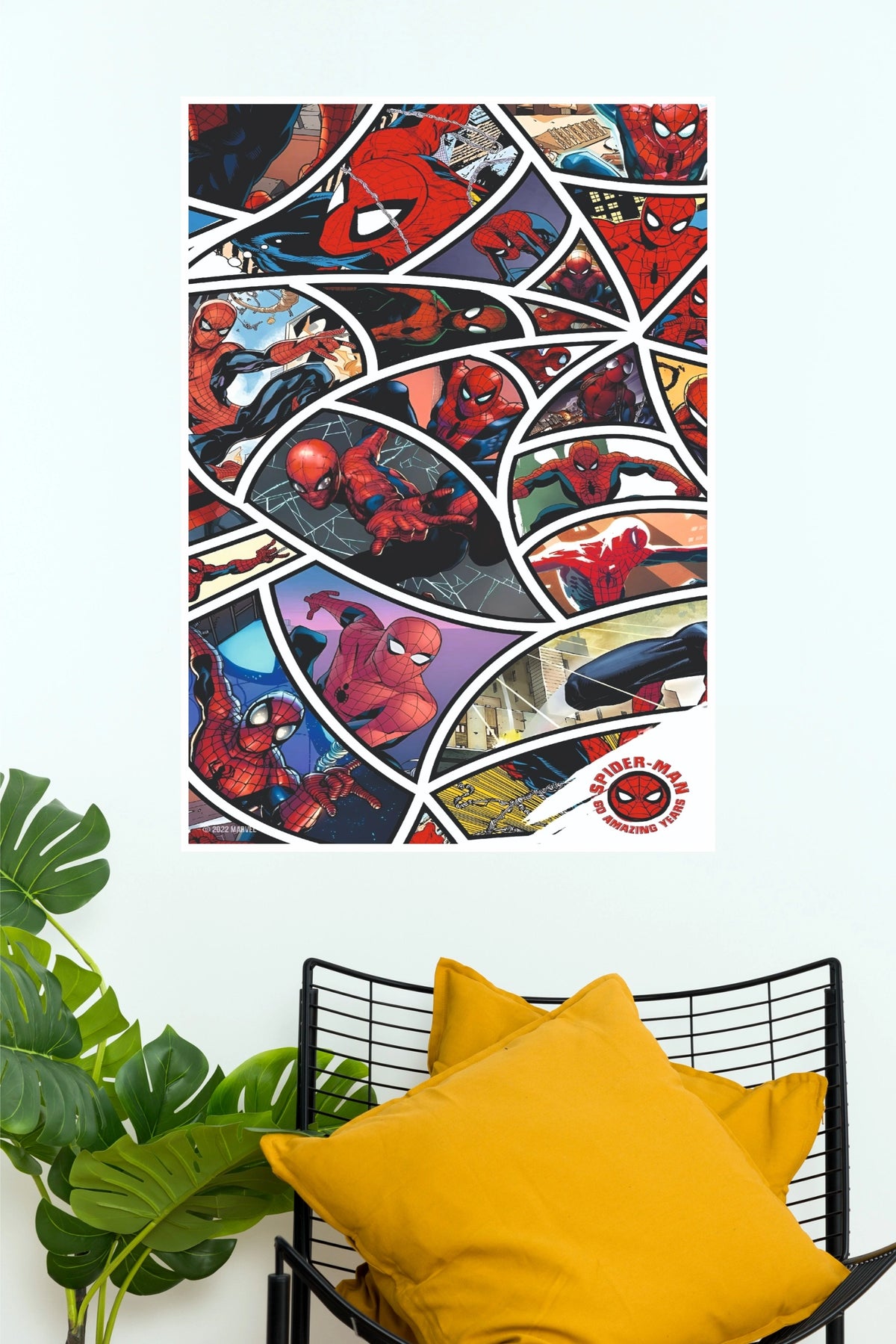 Spider-Man Amazing Fantasy Comic Collage Wall Poster  (Super Hero Poster)