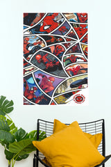 Spider-Man Amazing Fantasy Comic Collage Wall Poster  (Super Hero Poster)