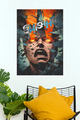 Super Power Hulk Inspired Poster – Explosive Comic Style Superhero Wall Art  (Super Hero Poster)