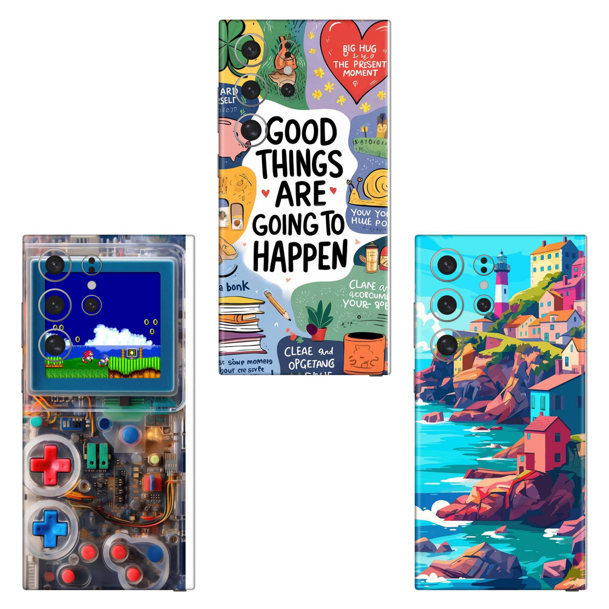 Combo 198 Mobile Skin Pack Of 3 Combo