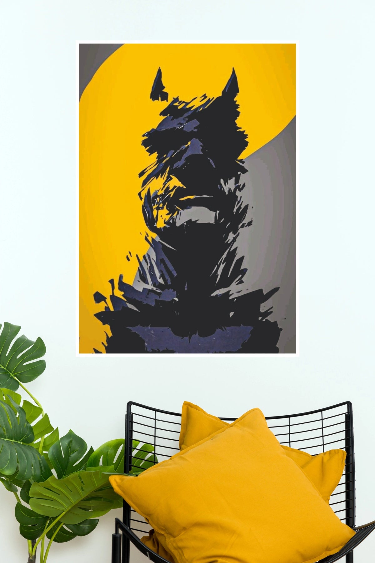 Batman Inspired Poster – Dark Knight Minimalist Superhero Wall Art  (Super Hero Poster)