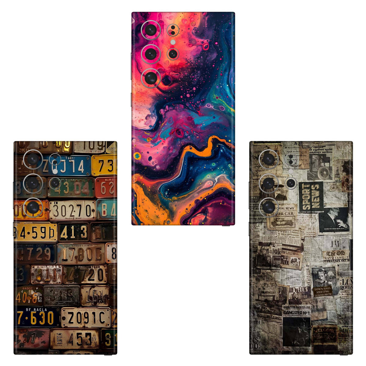 Combo 199 Mobile Skin Pack Of 3 Combo