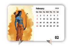 Lord Hanuman Premium Table Desk Calendar – 2026