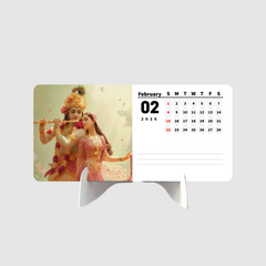 Radha Krishna Premium Table Desk Calendar