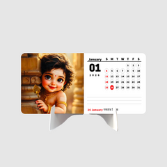 Little Cute Krishn Premium Table Desk Calendar