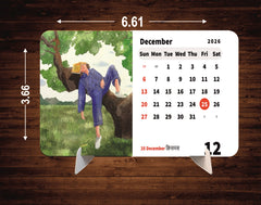 Green Forest Valley Premium Table Desk Calendar – 2026