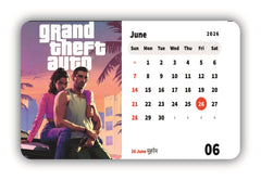 Grand Theft Auto Premium Table Desk Calendar – 2026