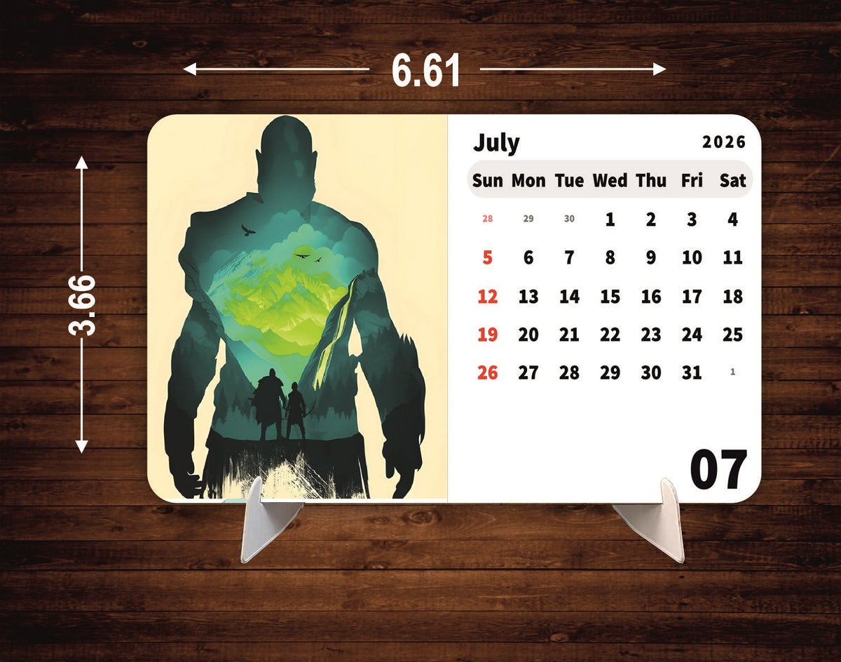 HUNTING Premium Table Desk Calendar – 2026