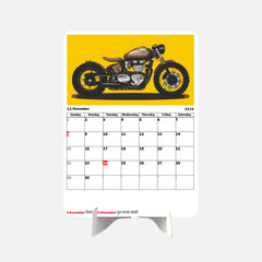 Vintage Motor Bike Predator Premium Table Desk Calendar