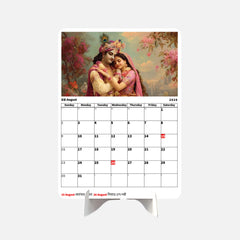 Radha Krishna Premium Table Desk Calendar