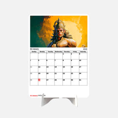 Lord Hanuman Premium Table Desk Calendar