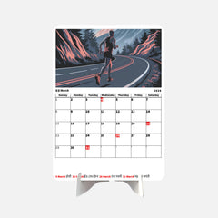 Positive Lines Premium Table Desk Calendar