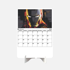 SUPER ANIME MAN Premium Table Desk Calendar