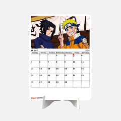 Duo Naruto & Sasuke Premium Table Desk Calendar