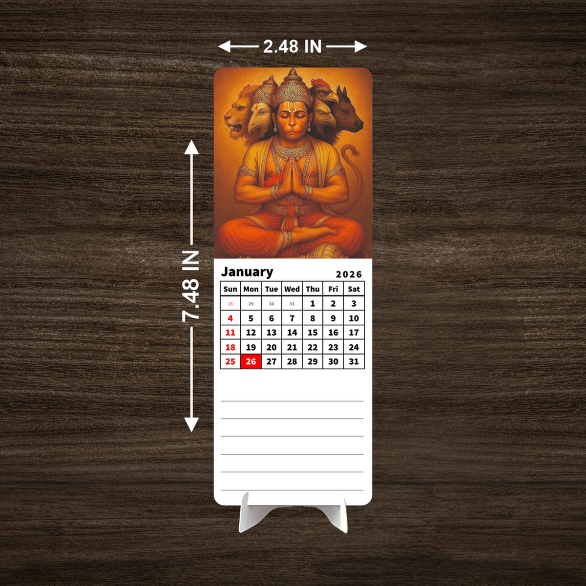 Bajrang Bali Premium Table Desk Calendar