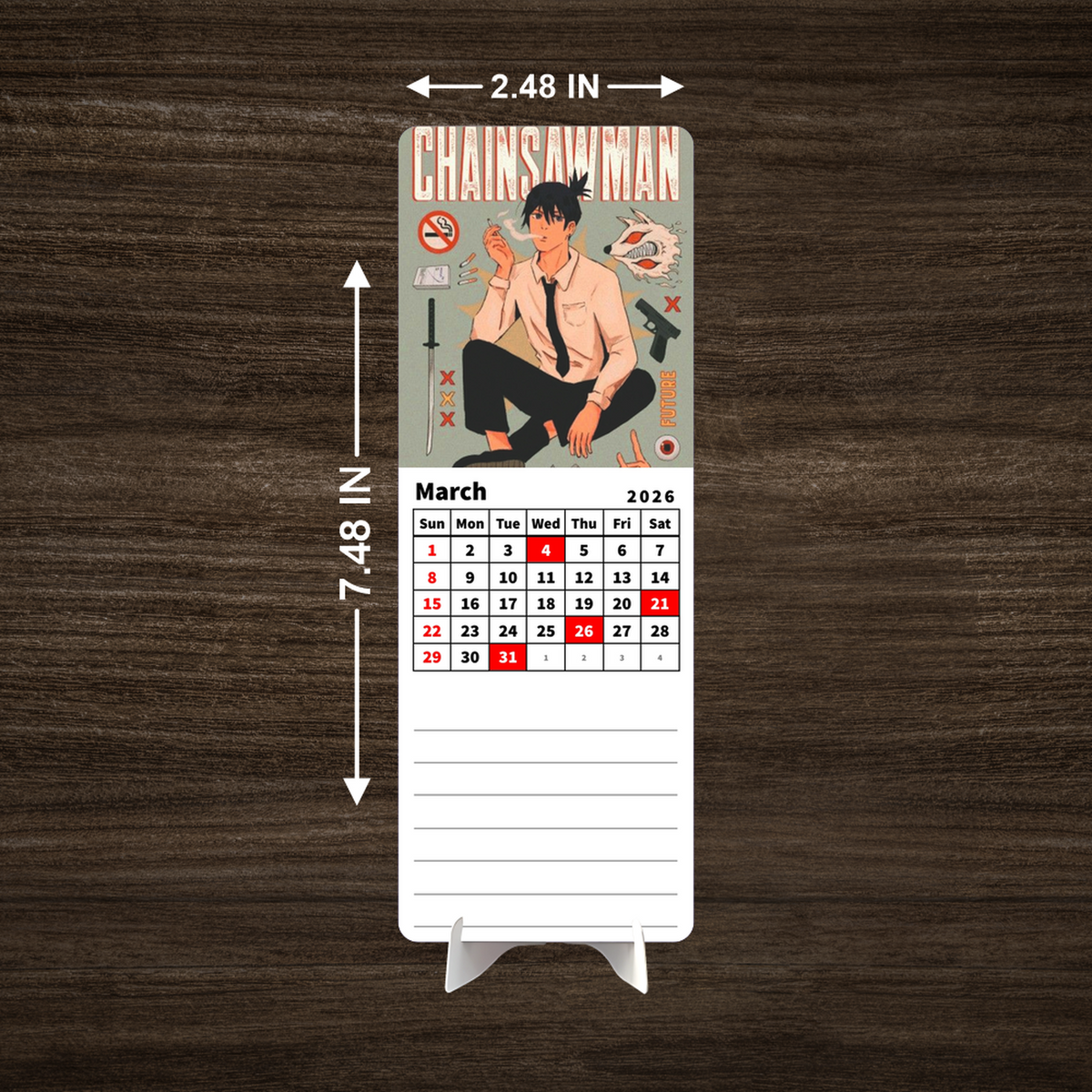 Chainsaw Premium Table Desk Calendar
