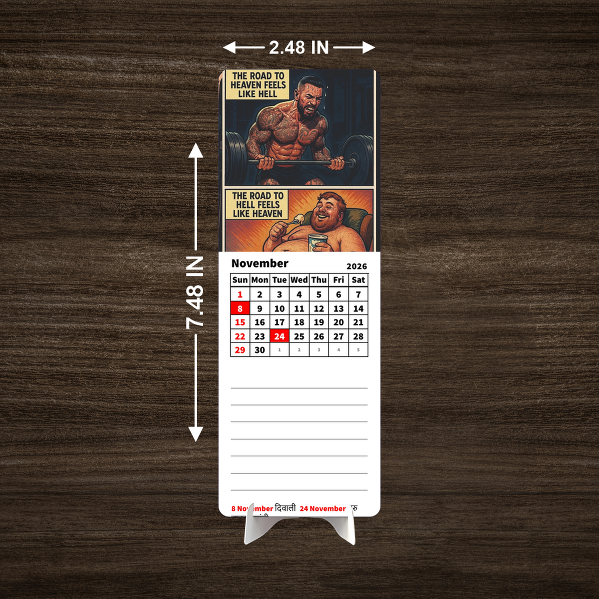 Bodybuilding Premium Table Desk Calendar