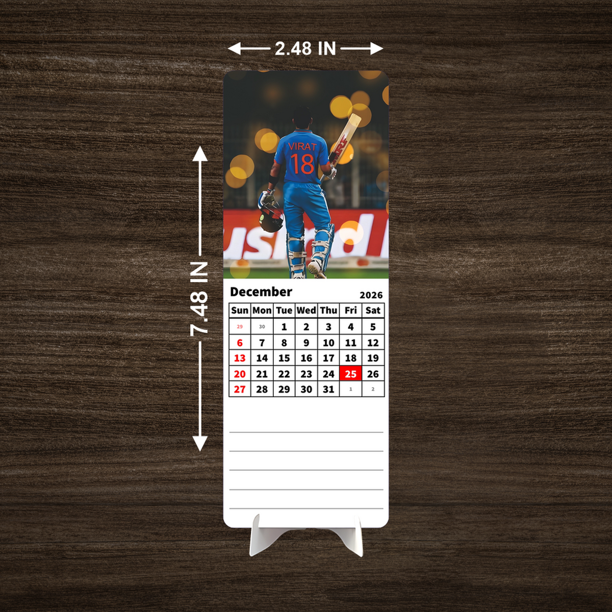 Cricket MAN Premium Table Desk Calendar