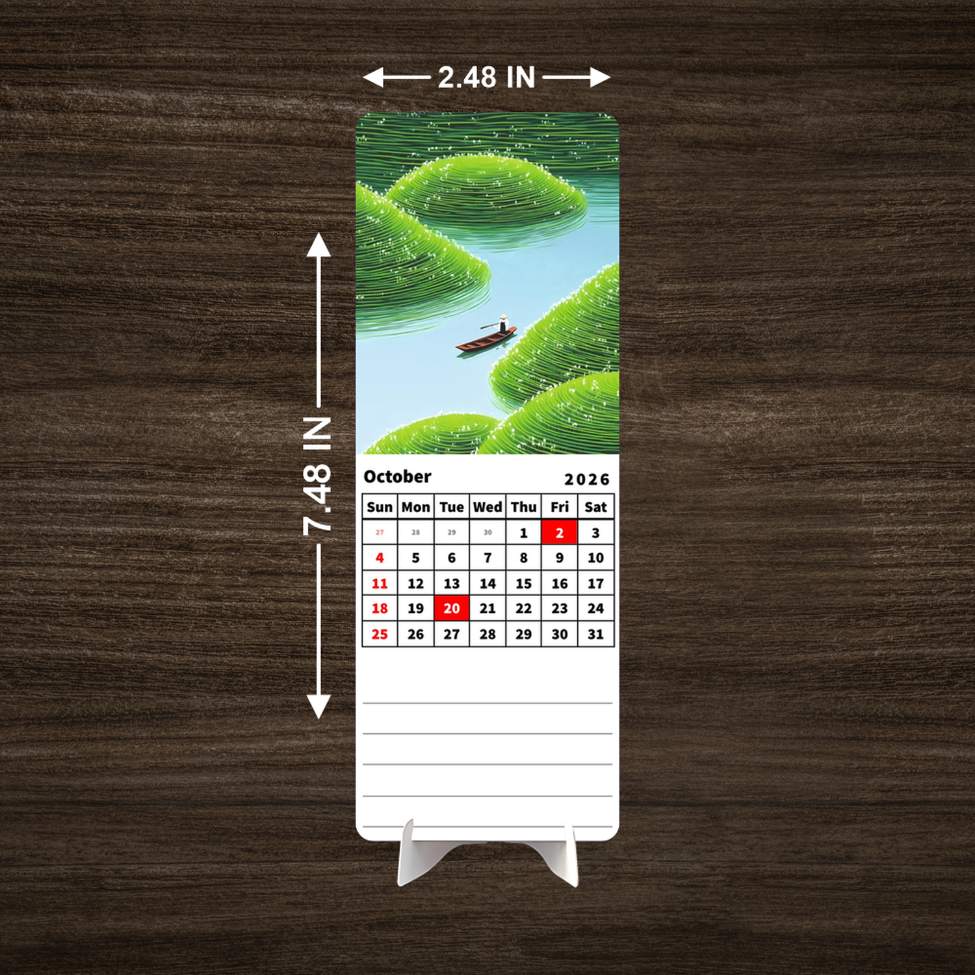 GREEN Valley Premium Table Desk Calendar