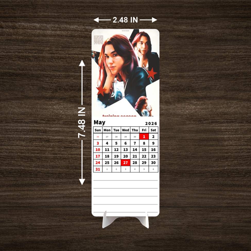 Global Pop Icon Premium Table Desk Calendar