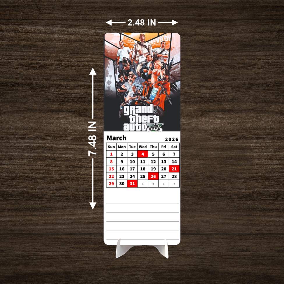 Grand Theft Auto Premium Table Desk Calendar