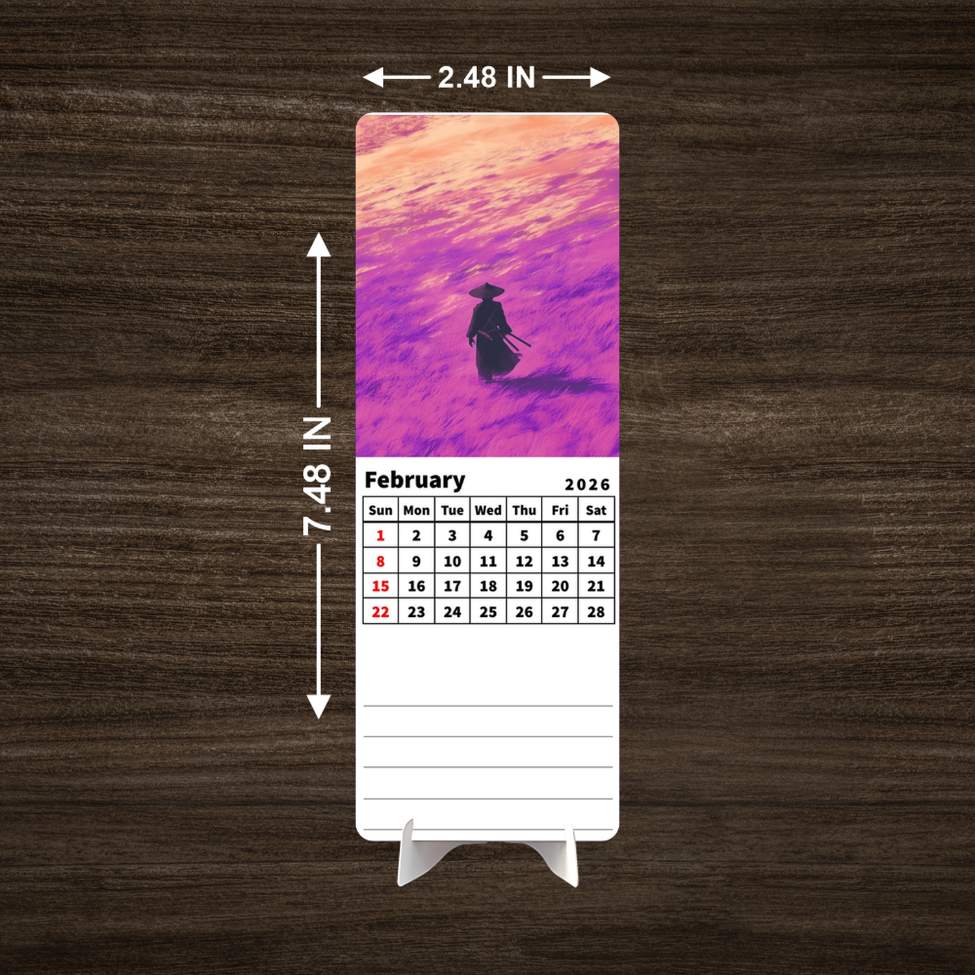 Last Samurai Standing Premium Table Desk Calendar