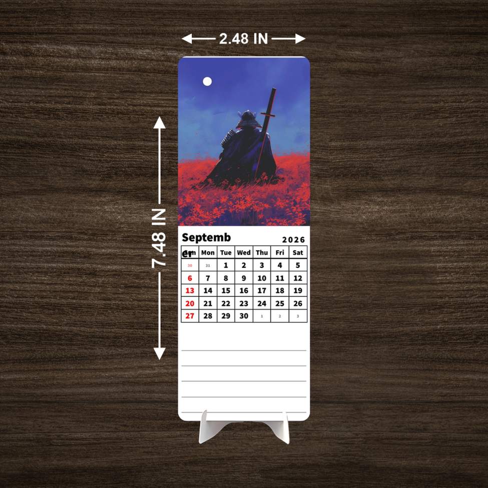 Last Samurai Premium Table Desk Calendar