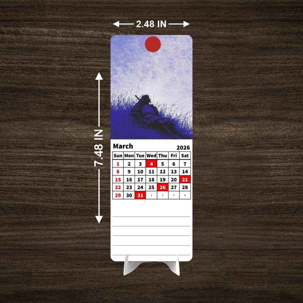 Last Standing Premium Table Desk Calendar