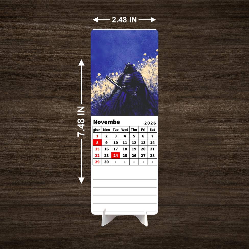 Legend Samurai Premium Table Desk Calendar