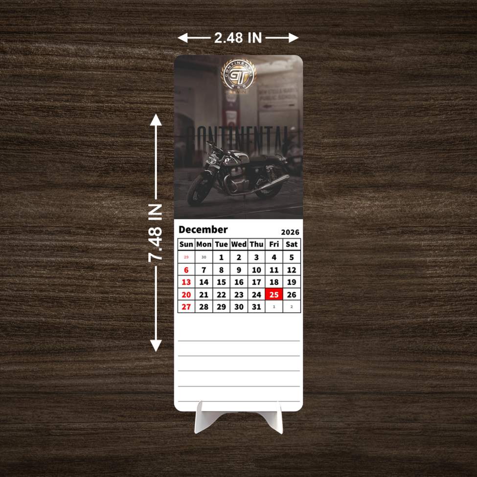 Royal Enfield Interceptor 650 Premium Table Desk Calendar