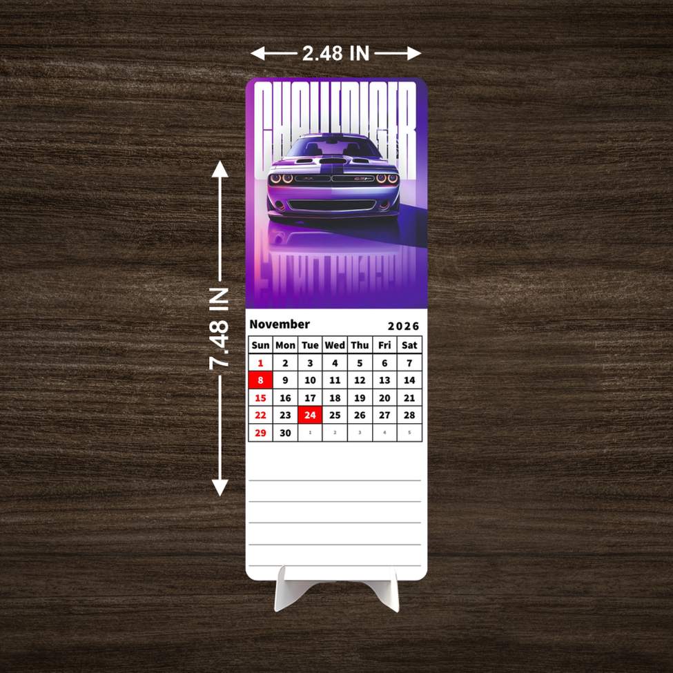 Luxury Car Premium Table Desk Calendar