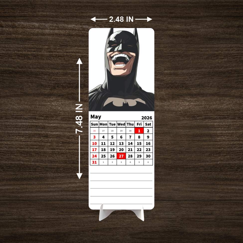 SUPER HERO Premium Table Desk Calendar