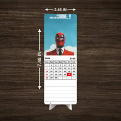 ANIME HERO MAN Premium Table Desk Calendar