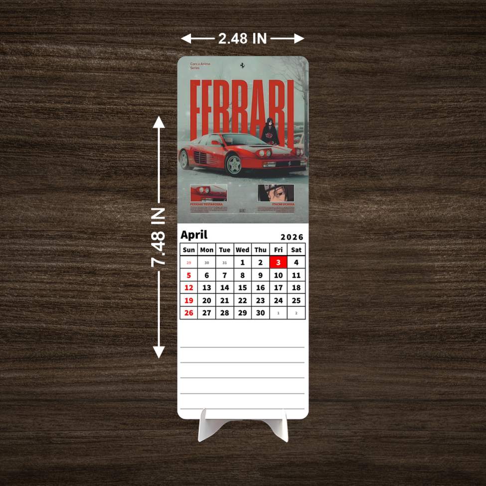 Super fast CAR Premium Table Desk Calendar