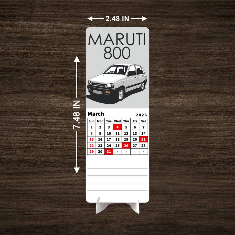 fast CAR Premium Table Desk Calendar