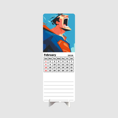 HERO MAN Premium Table Desk Calendar