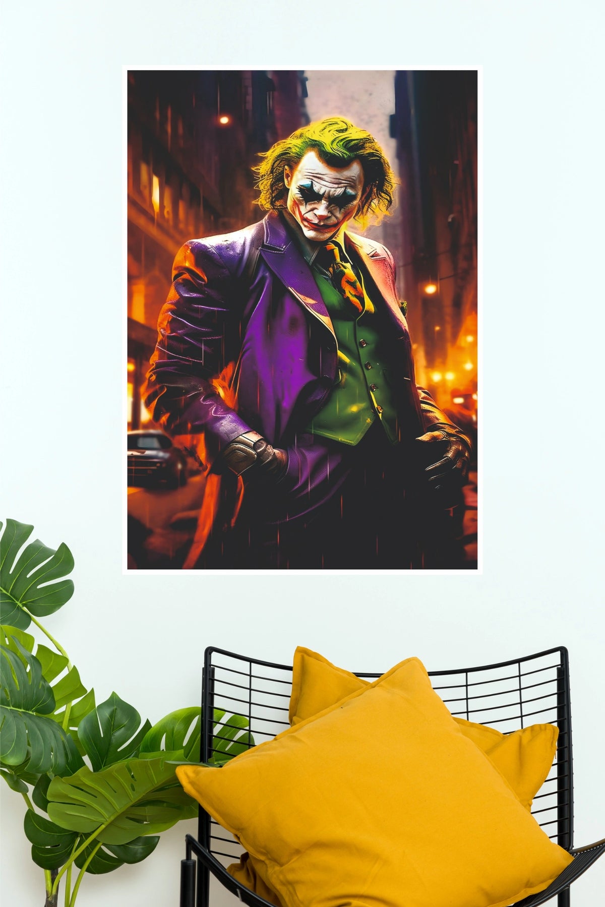 The Great Villain Joker Poster – Dark Comic Movie Wall Art  (Super Hero Poster)