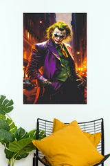 The Great Villain Joker Poster – Dark Comic Movie Wall Art  (Super Hero Poster)