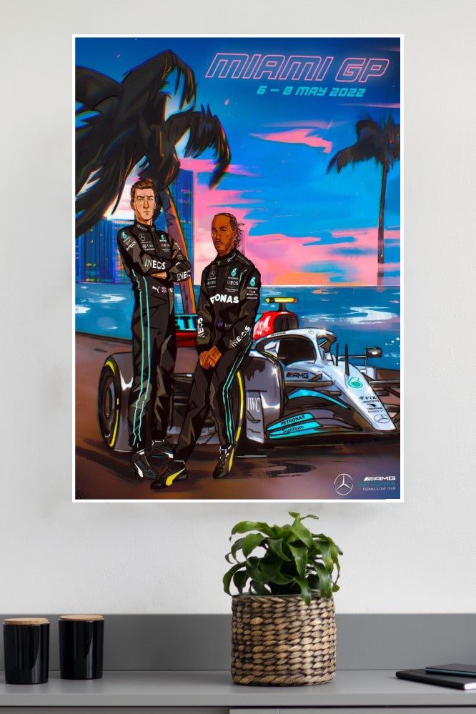 2022 Miami Grand Prix Poster| Games Posters